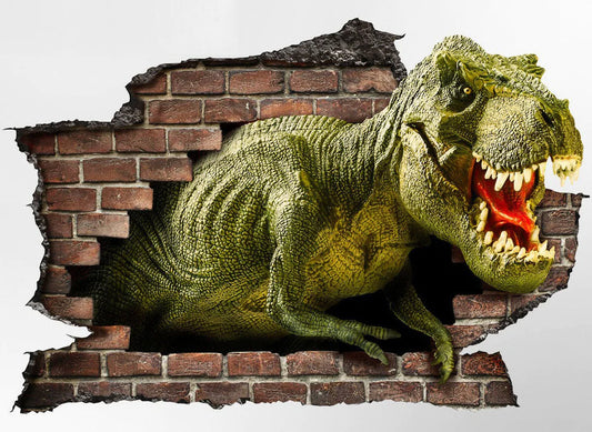 Adhesivo 3D de Pared T-Rex Dinosaurio: Decora la Habitación de tus Pequeños con Estilo