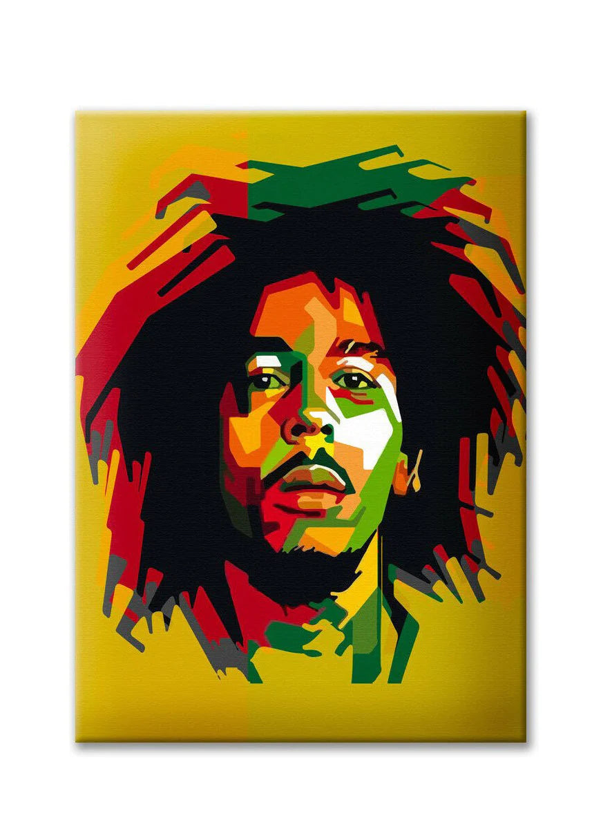 Bob Marley in Pop Art: La Vibrazione Inconfondibile sulla Tela Canvas di Signorbit