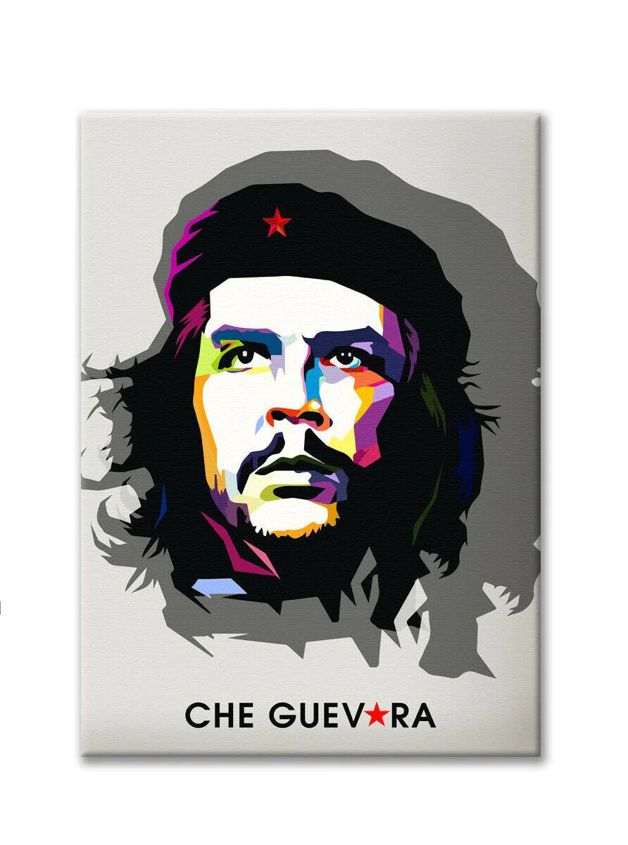 Ernesto Che Guevara in Pop Art: Un'Icona Rivoluzionaria sulla Tela Canvas di Signorbit