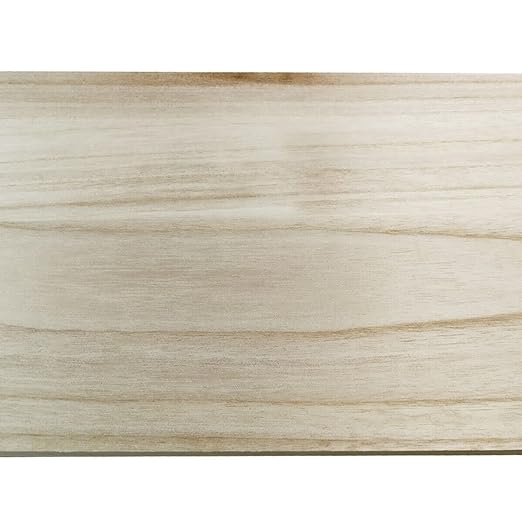 TAVOLA In LEGNO LAMELLARE MONO-STRATO - Levigato - Light Wood - Alluminio Vegetale - misura 5x2x100 cm - KIT da 10 pezzi - PlastiWood
