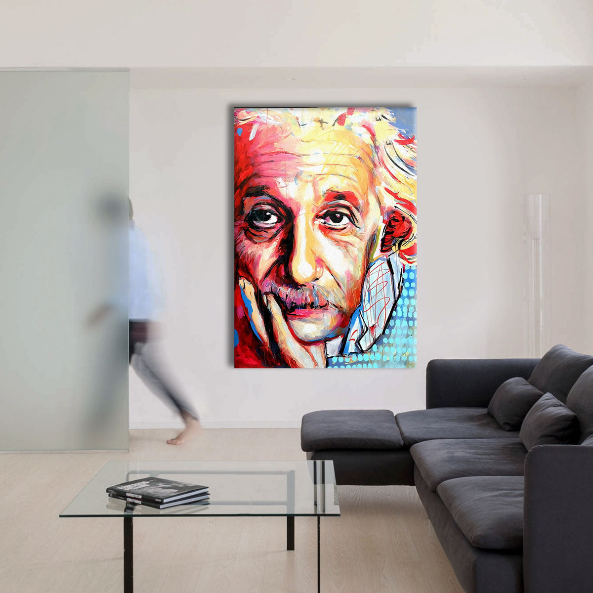 Albert -  Quadro Canvas Contemporaneo su telaio in legno - PlastiWood (23991999)