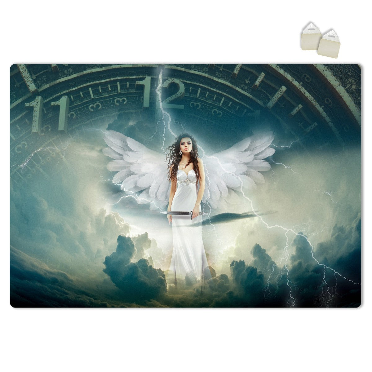 ANGEL CLOCK - POSTER in PVC da 3mm - PlastiWood (14552403)