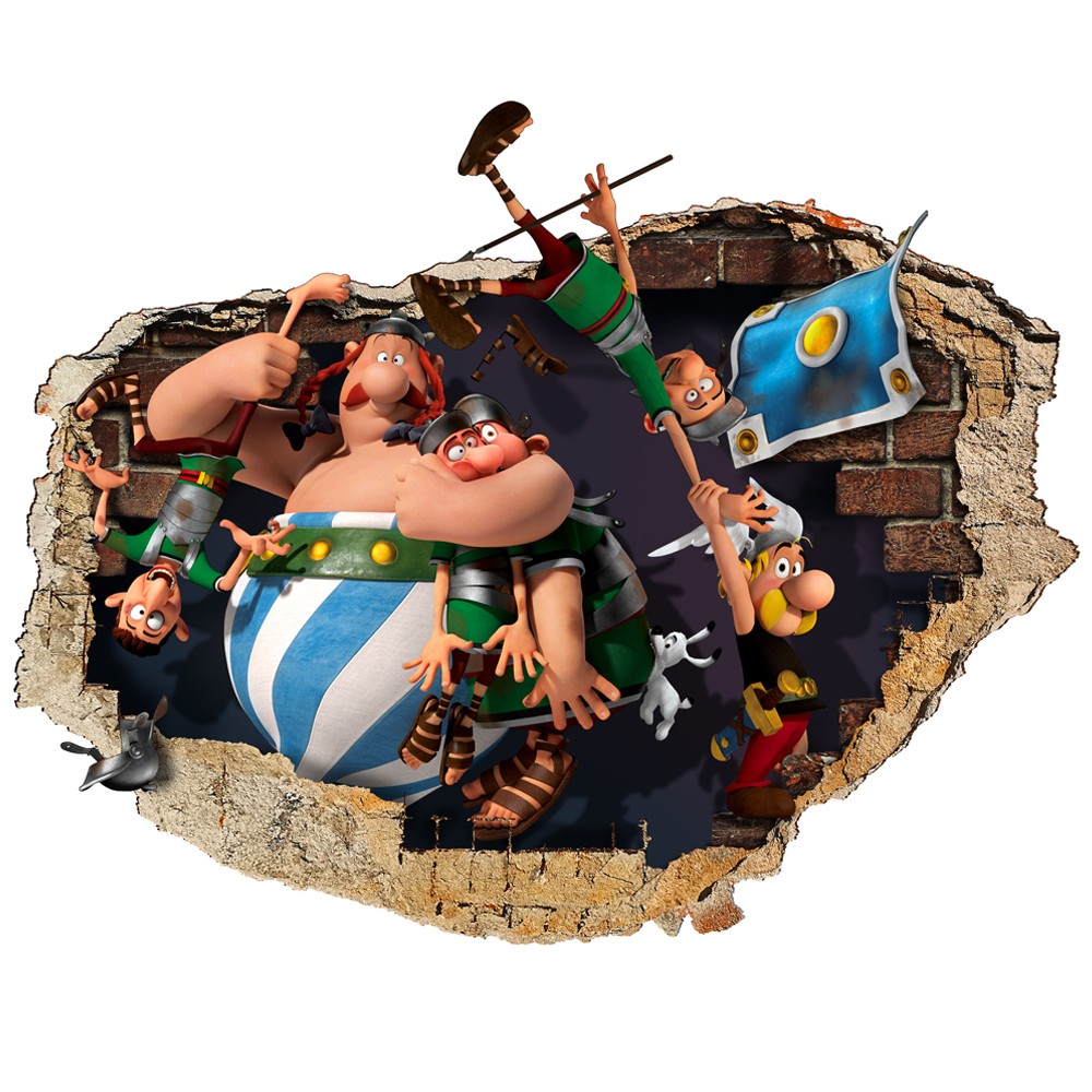 ASTERIX & OBELIX - Adesivo murale parete 3D wall sticker camera bimbi - PlastiWood (14552492)