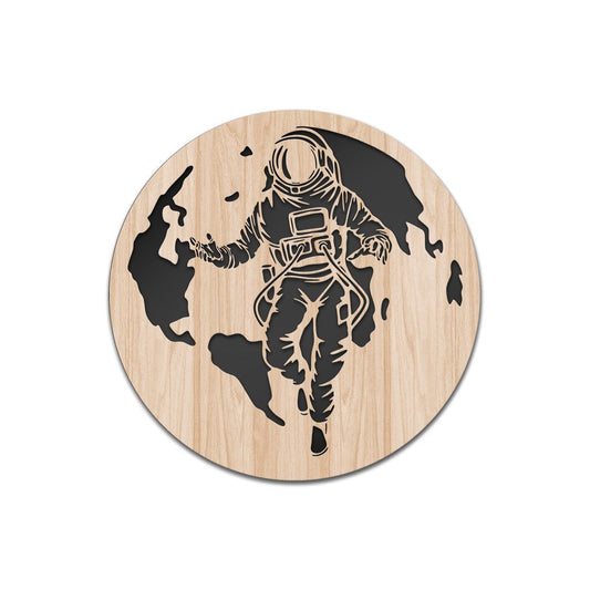 ASTRONAUTA - Quadro arredo LASERCUT composito Legno e PVC - PlastiWood (14552501)