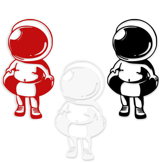 BABY ASTRONAUTA - Adesivo murale wall sticker in vinile 55x108 cm - PlastiWood (14552578)