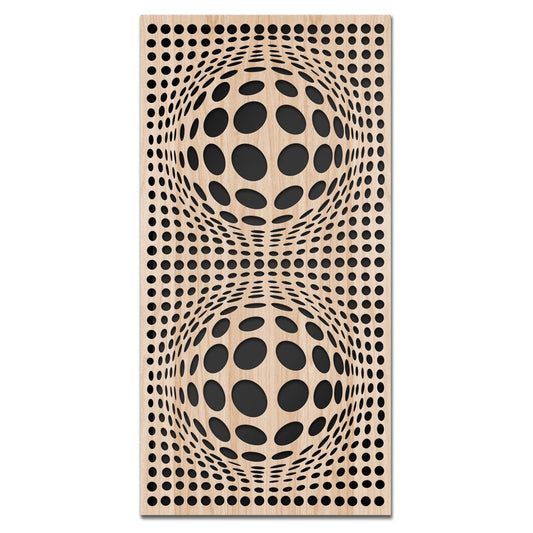 BALLS - Quadro arredo LASERCUT composito Legno e PVC - PlastiWood (14552636)