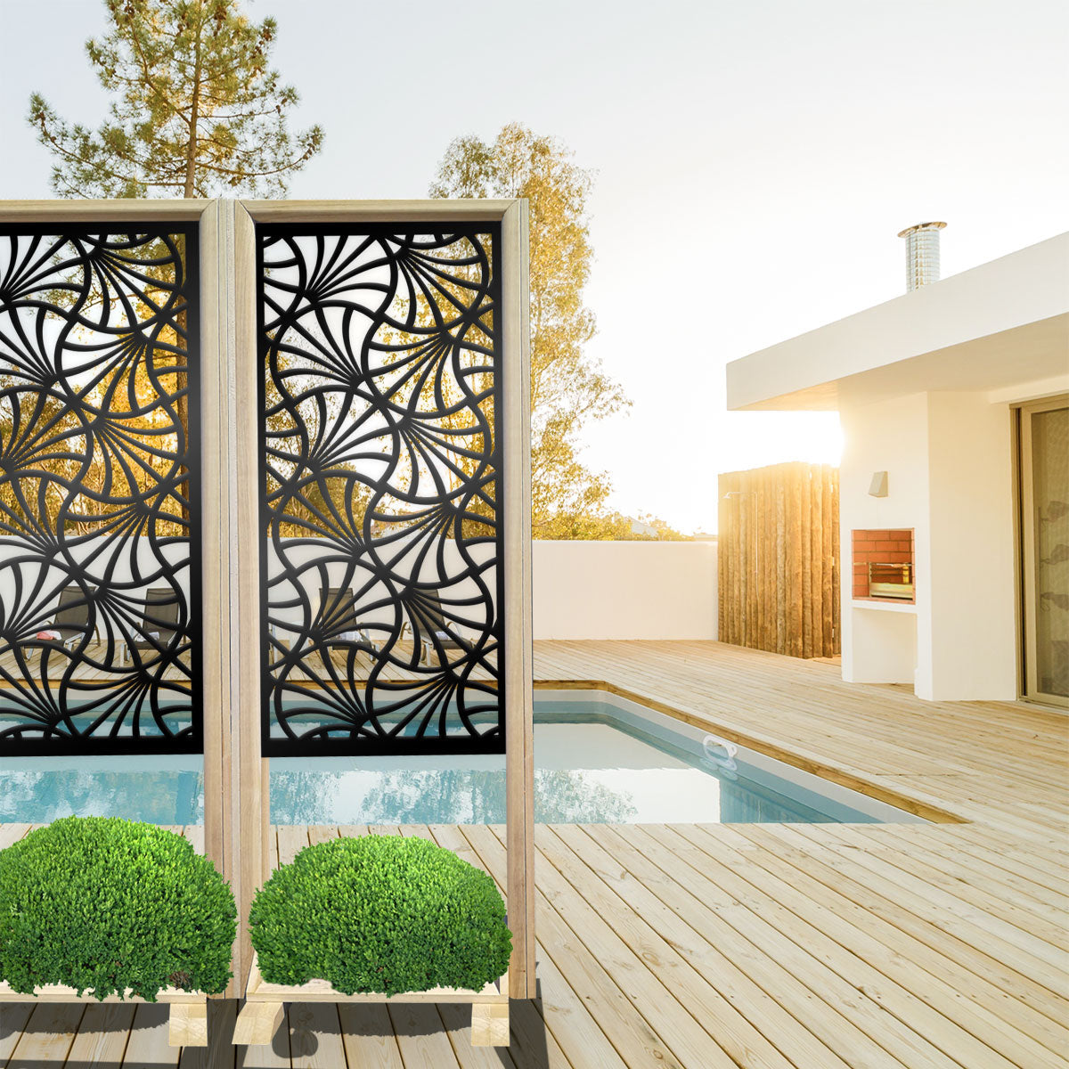 CAMPANE - Separè - Paravento modulabile - 70x190cm - in Legno e PVC - PlastiWood (14553186)