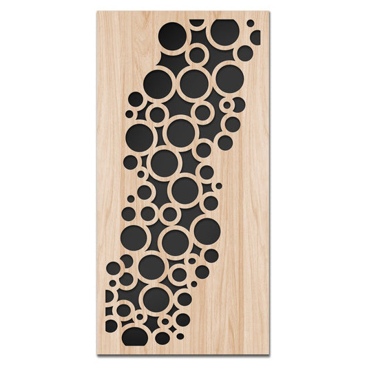 CIRCLE - Quadro arredo LASERCUT composito Legno e PVC - PlastiWood (14553422)