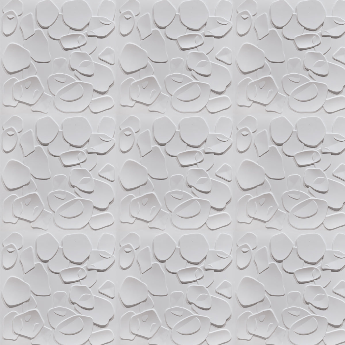 CORAL SEA bianco - Pannello parete in PVC a rilievo 3D - 50cmX50cm - 1 Pz - PlastiWood