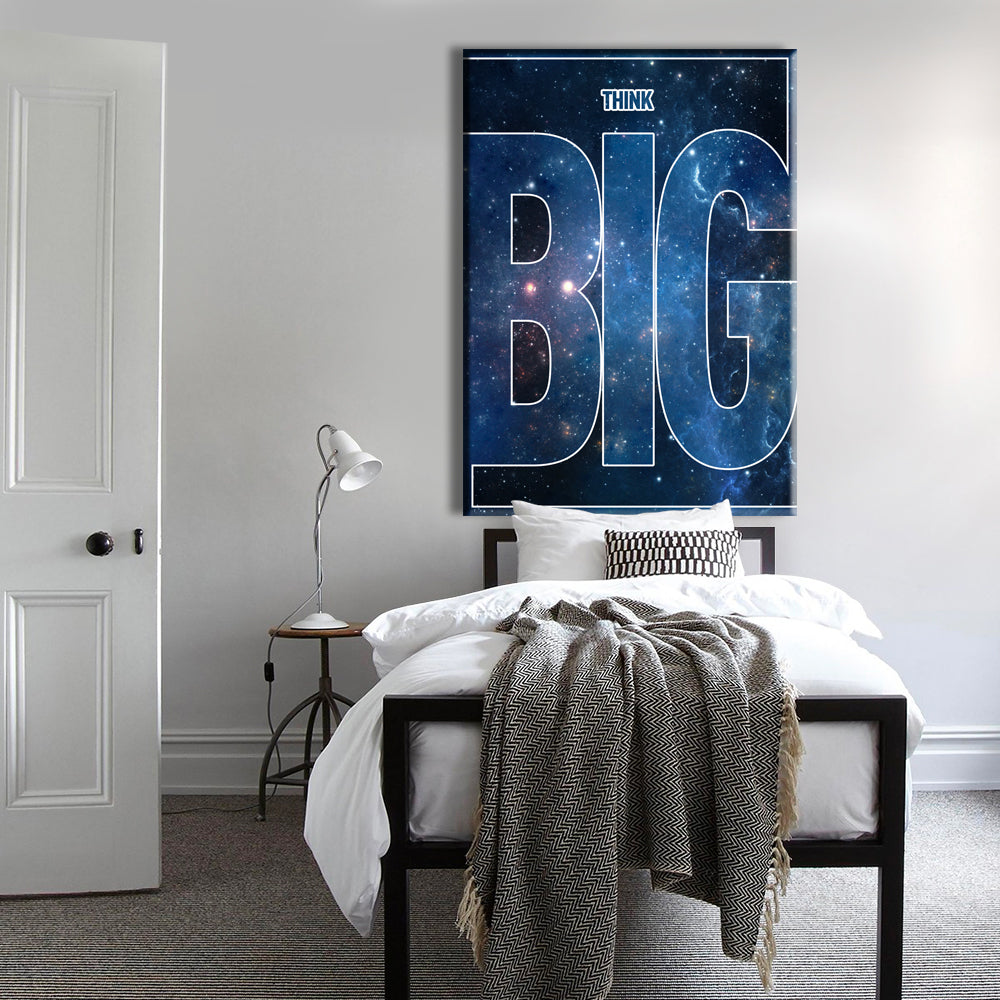 COSMO - THINK BIG - Quadro stampato su Canvas e montato su telaio in legno - PlastiWood (14553694)