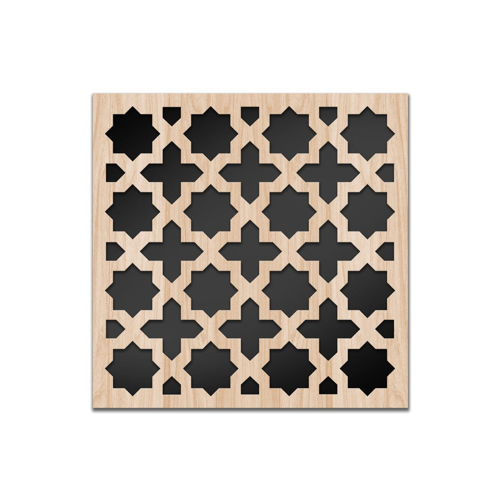 CROSS - Quadro arredo LASERCUT composito Legno e PVC - PlastiWood (14553730)