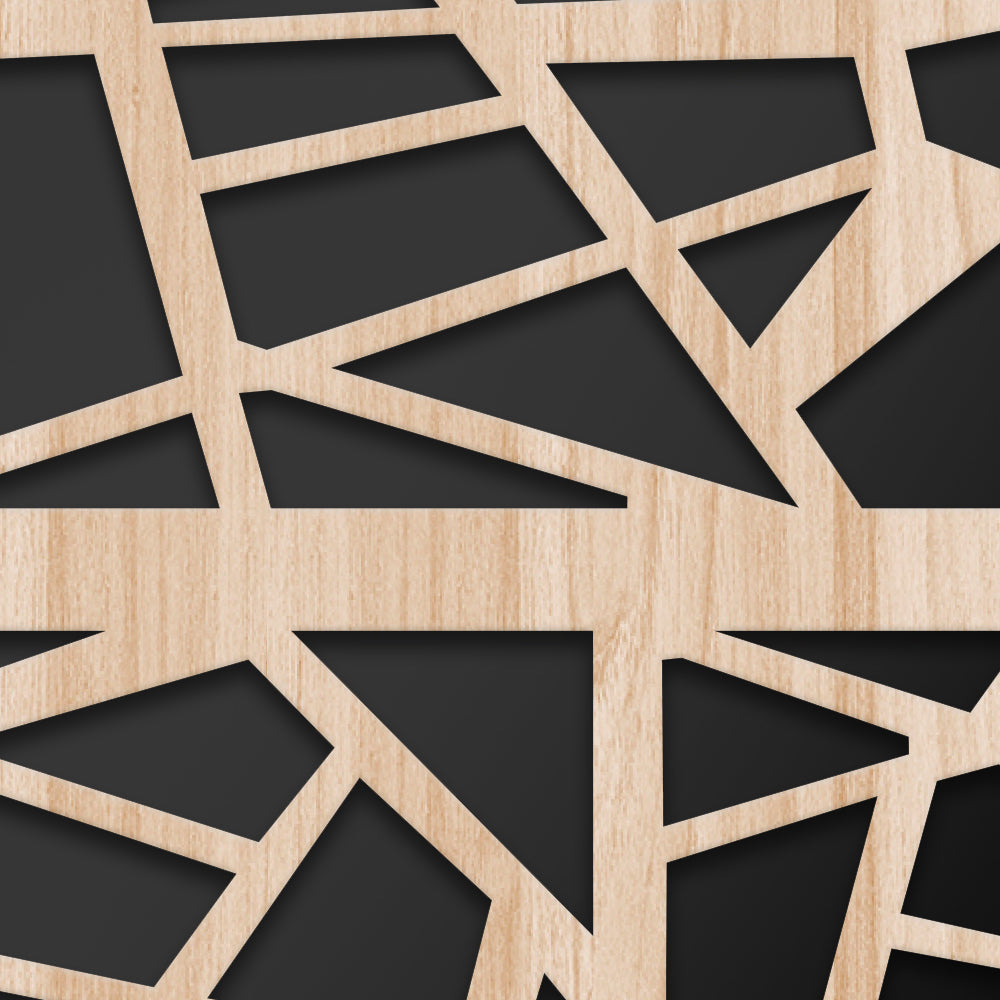 DIAGONAL - Quadro arredo LASERCUT composito Legno e PVC - PlastiWood (14554022)