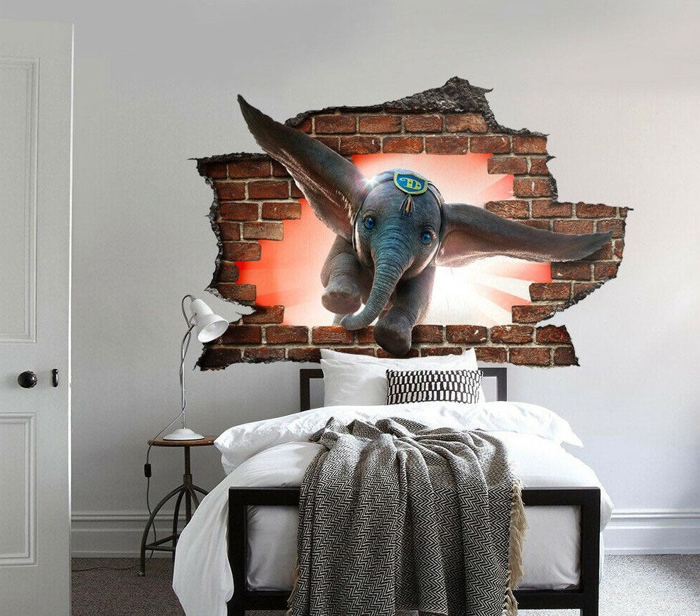 Dumbo Adesivo parete muro effetto 3D buco MATTONI wall sticker adesivo per muro DUMBO - PlastiWood (14554167)