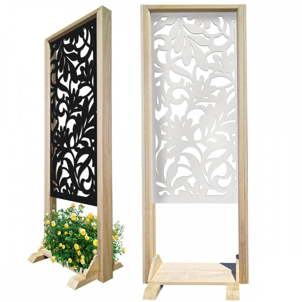 FIORI - Separè - Paravento modulabile - 70x190cm - in Legno e PVC - PlastiWood (14554421)