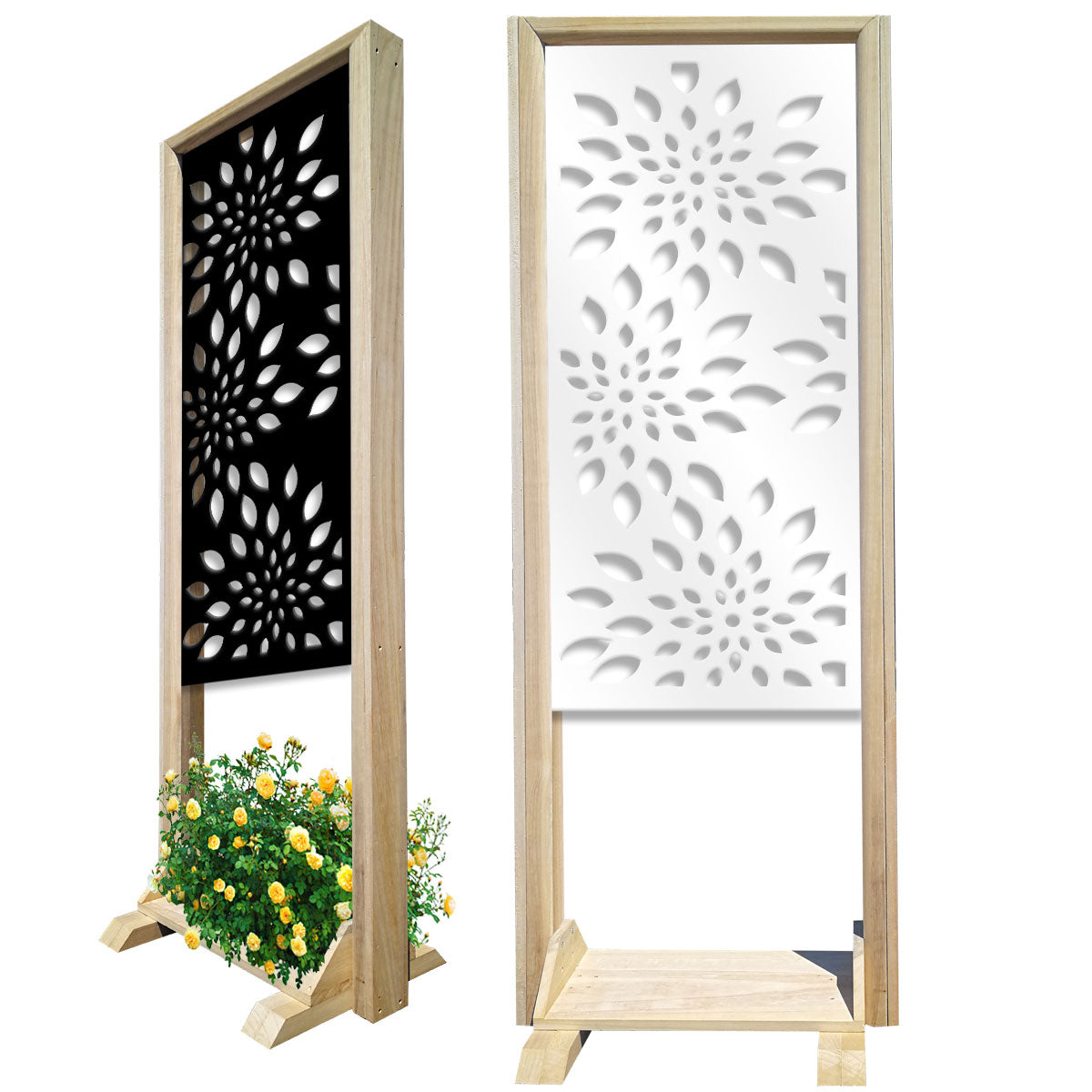 FIREWORKS - Separè - Paravento modulabile - 70x190cm - in Legno e PVC - PlastiWood (14554513)