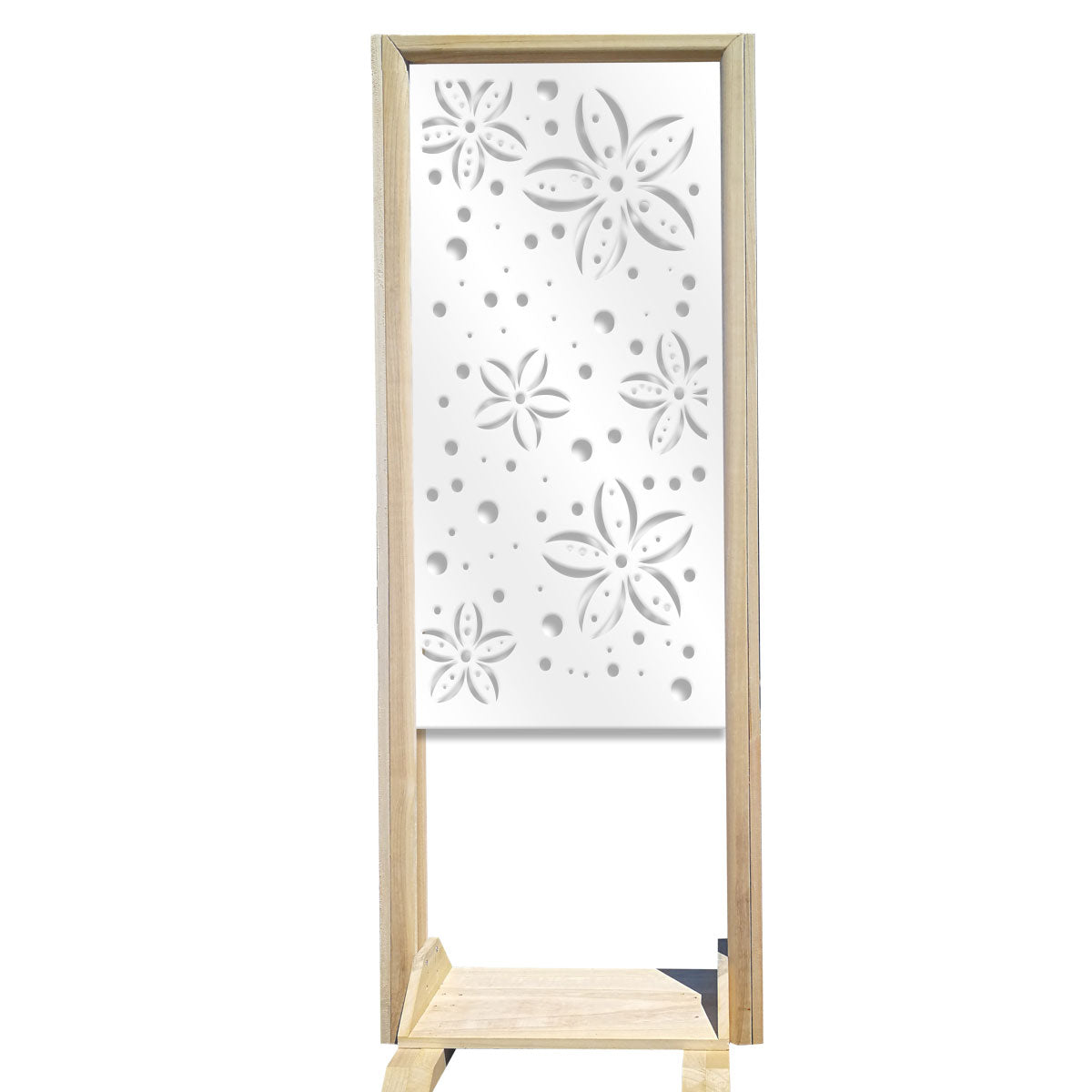 FLOWERS - Separè- Paravento modulabile - 70x190cm - in Legno e PVC - PlastiWood (14554604)