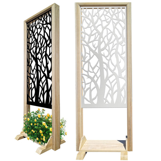 FORESTA - Separè  - Paravento modulabile - 70x190cm - in Legno e PVC - PlastiWood (14554664)