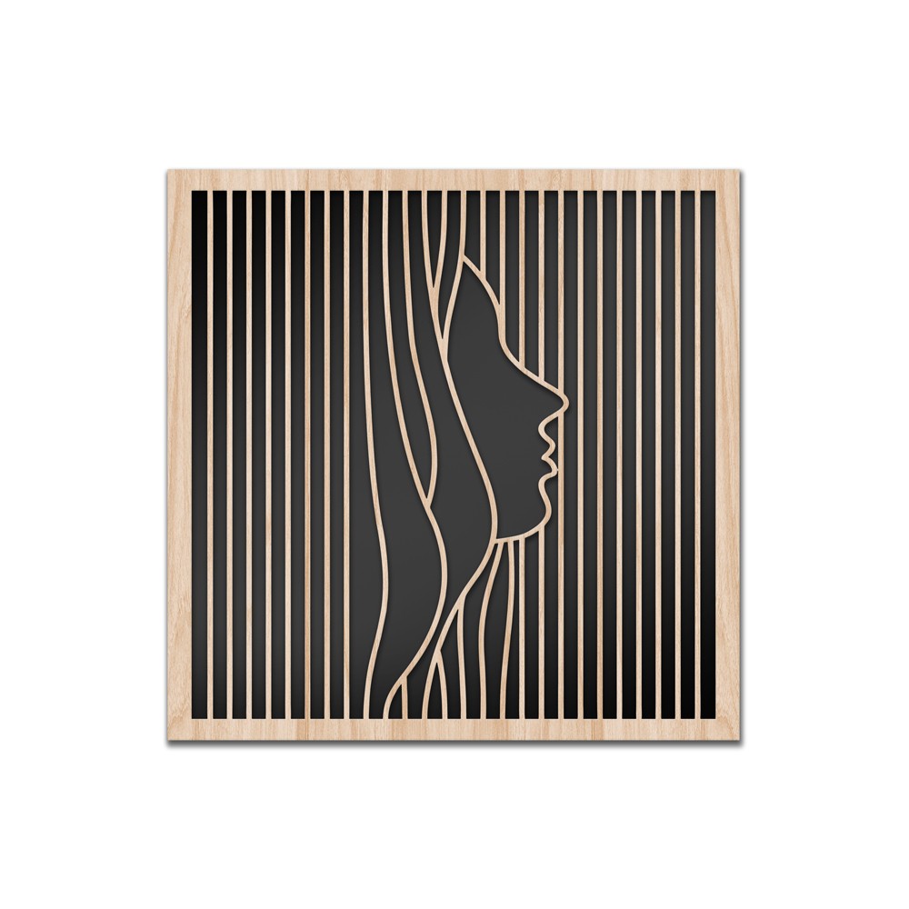 FUORI DALLE RIGHE - Quadro arredo LASERCUT composito Legno e PVC - PlastiWood (14554740)