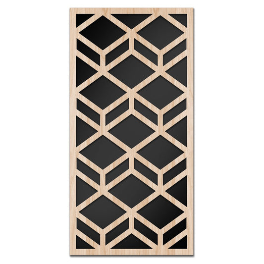 GEOMETRY - Quadro arredo LASERCUT composito Legno e PVC - PlastiWood (14554763)