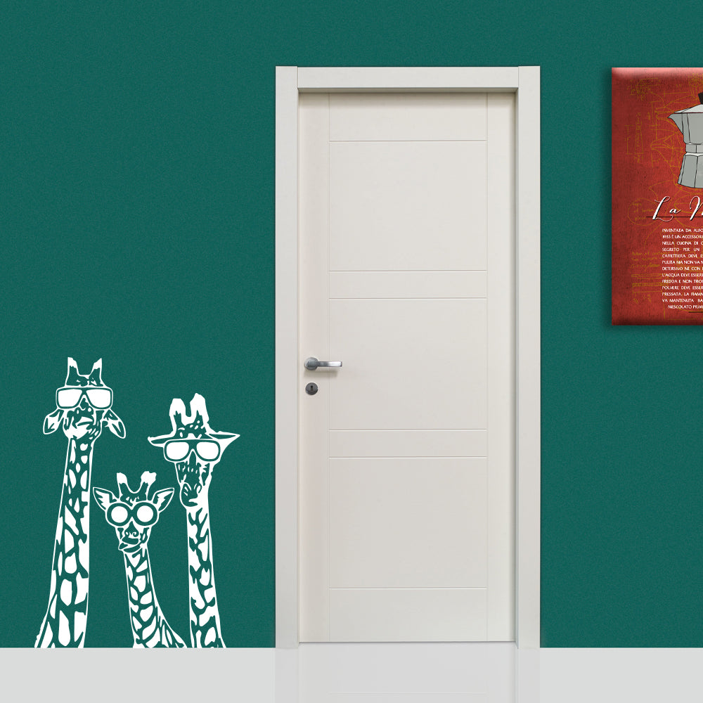 GIRAFFE COOL- Adesivo murale wall sticker in vinile 55x77 cm - PlastiWood (14554826)