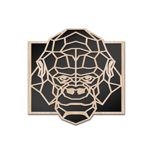 GORILLA - Quadro arredo LASERCUT composito Legno e PVC - PlastiWood (14554872)