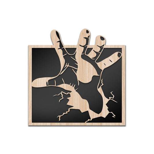 HAND - Quadro arredo LASERCUT composito Legno e PVC - PlastiWood (14554957)