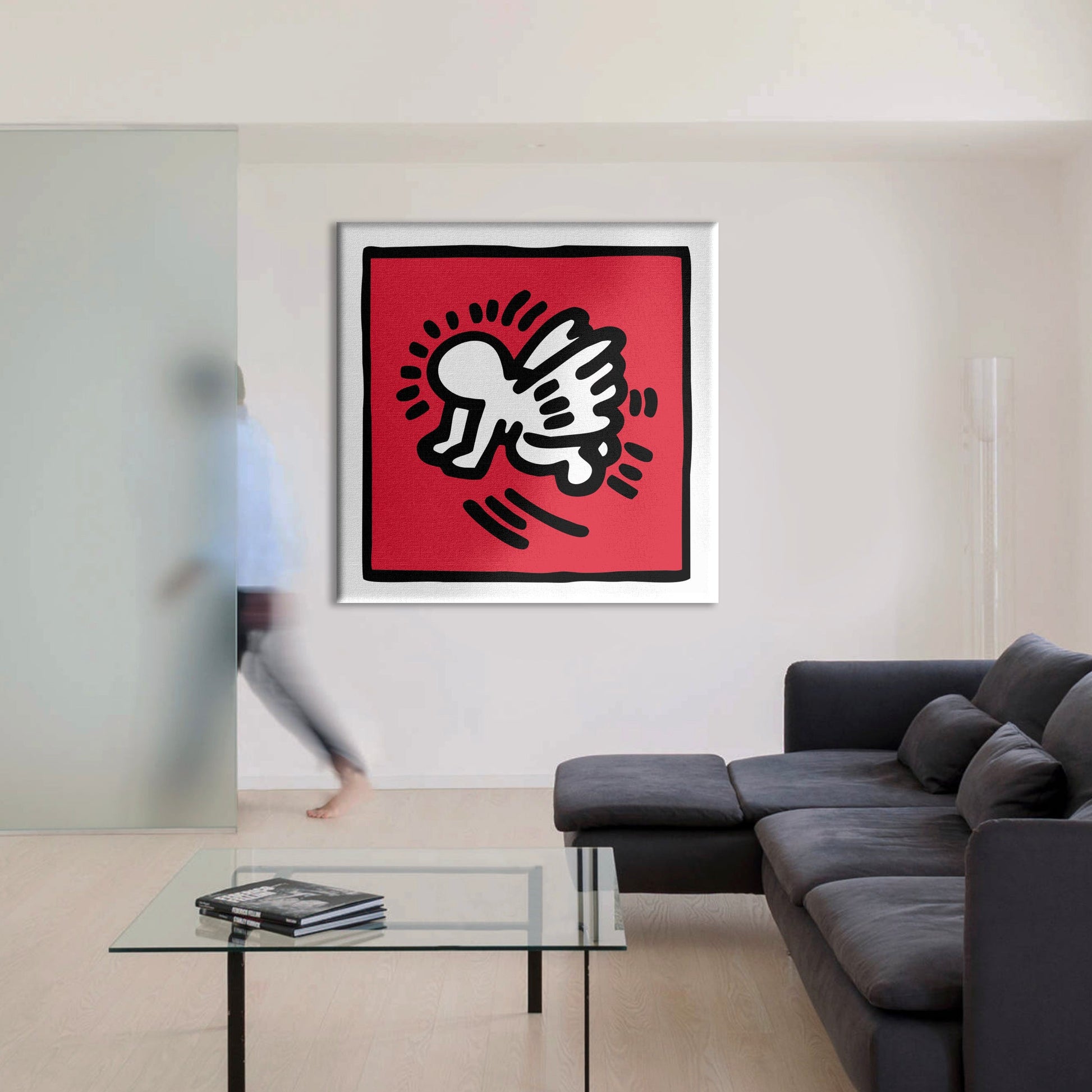 HARING - THE BABY ANGEL - Quadro Canvas su telaio in legno - PlastiWood (14554973)