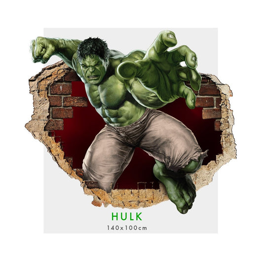 Incredibile Hulk 2019 - Adesivi murali parete 3D wall sticker cameretta bimbi - PlastiWood (14555144)