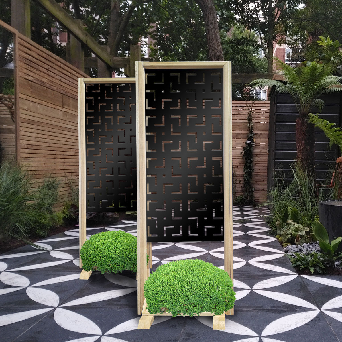 LABYRINTH M - Separè - Paravento modulabile - 70x190cm - in Legno e PVC - PlastiWood (14555476)