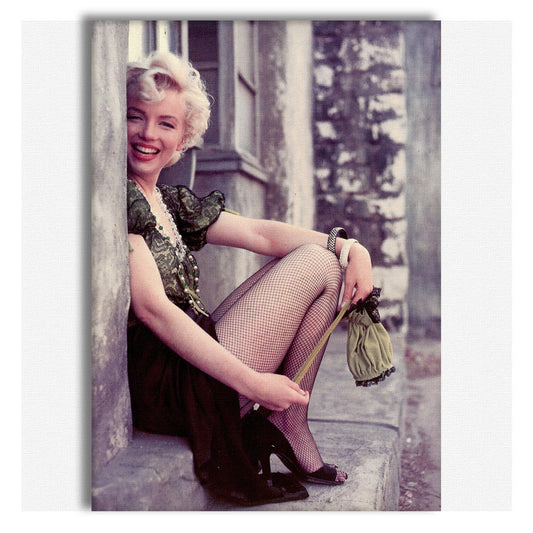 Marilyn Monroe Colore - stampa su tela in alta definizione con telaio in legno - PlastiWood (14555860)