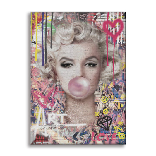 Marlyn Graffiti -  Quadro Canvas Contemporaneo su telaio in legno - PlastiWood (14555869)