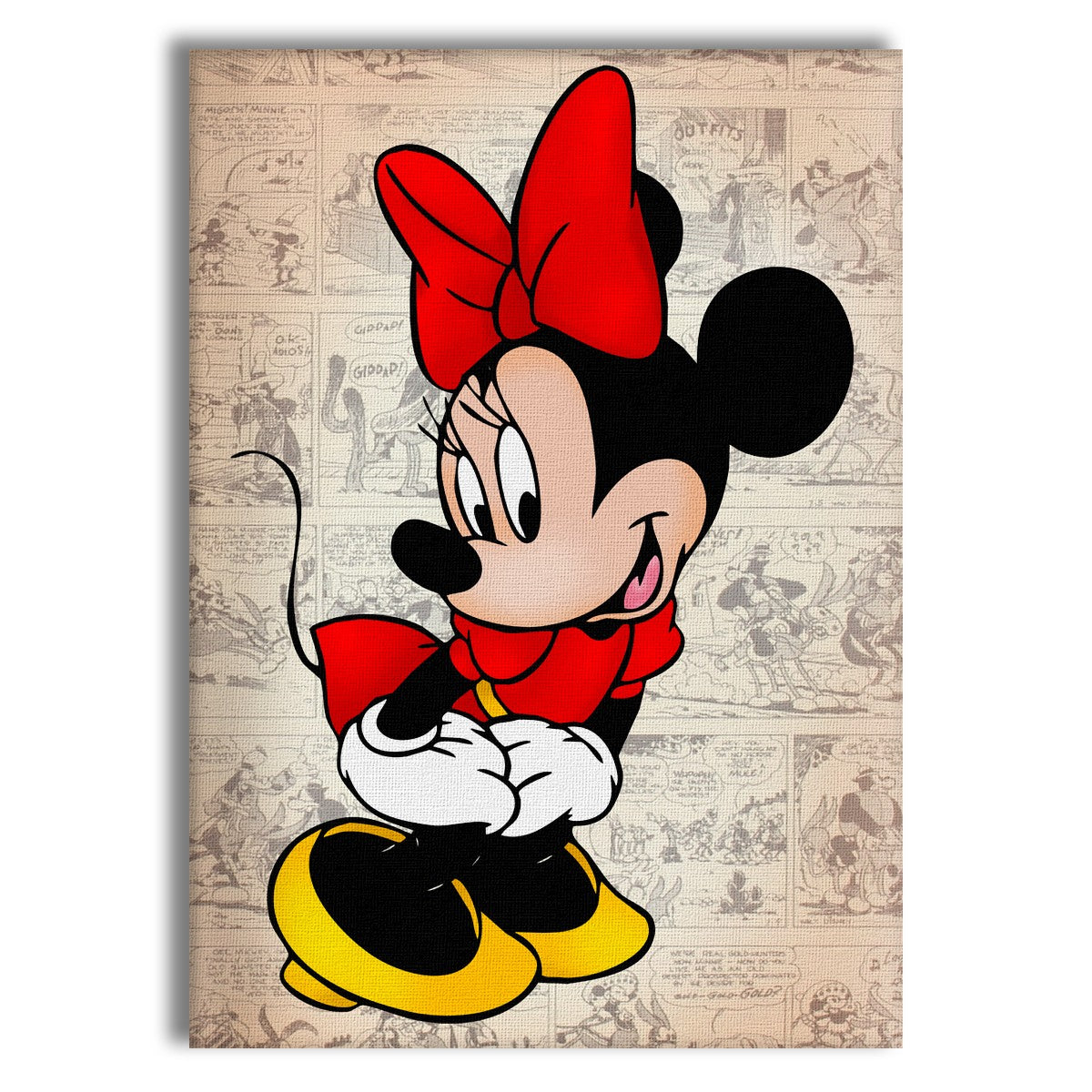 MINNIE - Quadro stampato su Canvas e montato su telaio in legno - PlastiWood (14556048)