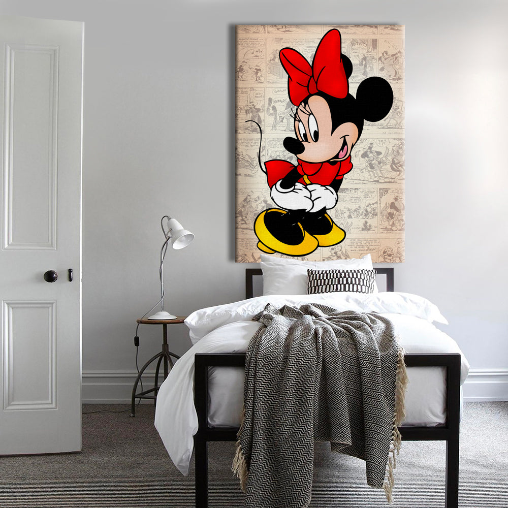 MINNIE - Quadro stampato su Canvas e montato su telaio in legno - PlastiWood (14556052)