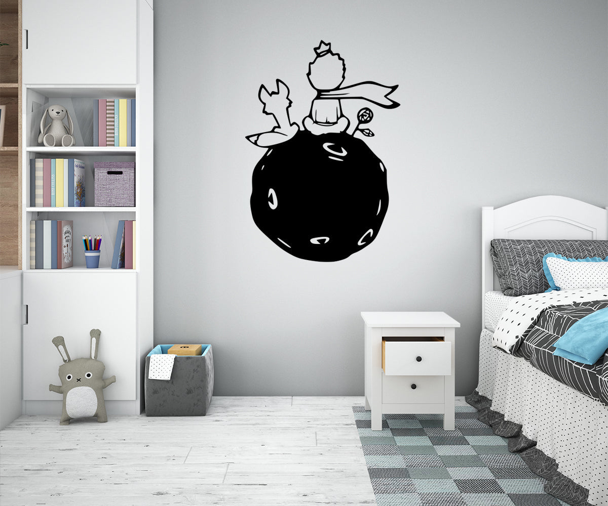 PICCOLO PRINCIPE - Adesivo murale wall sticker in vinile 55x90 cm - PlastiWood (14556606)