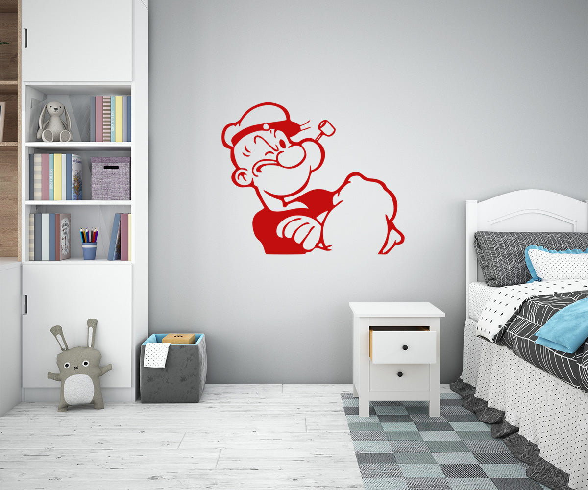 POPEYE - Adesivo murale wall sticker in vinile 55x65 cm - PlastiWood (14556832)