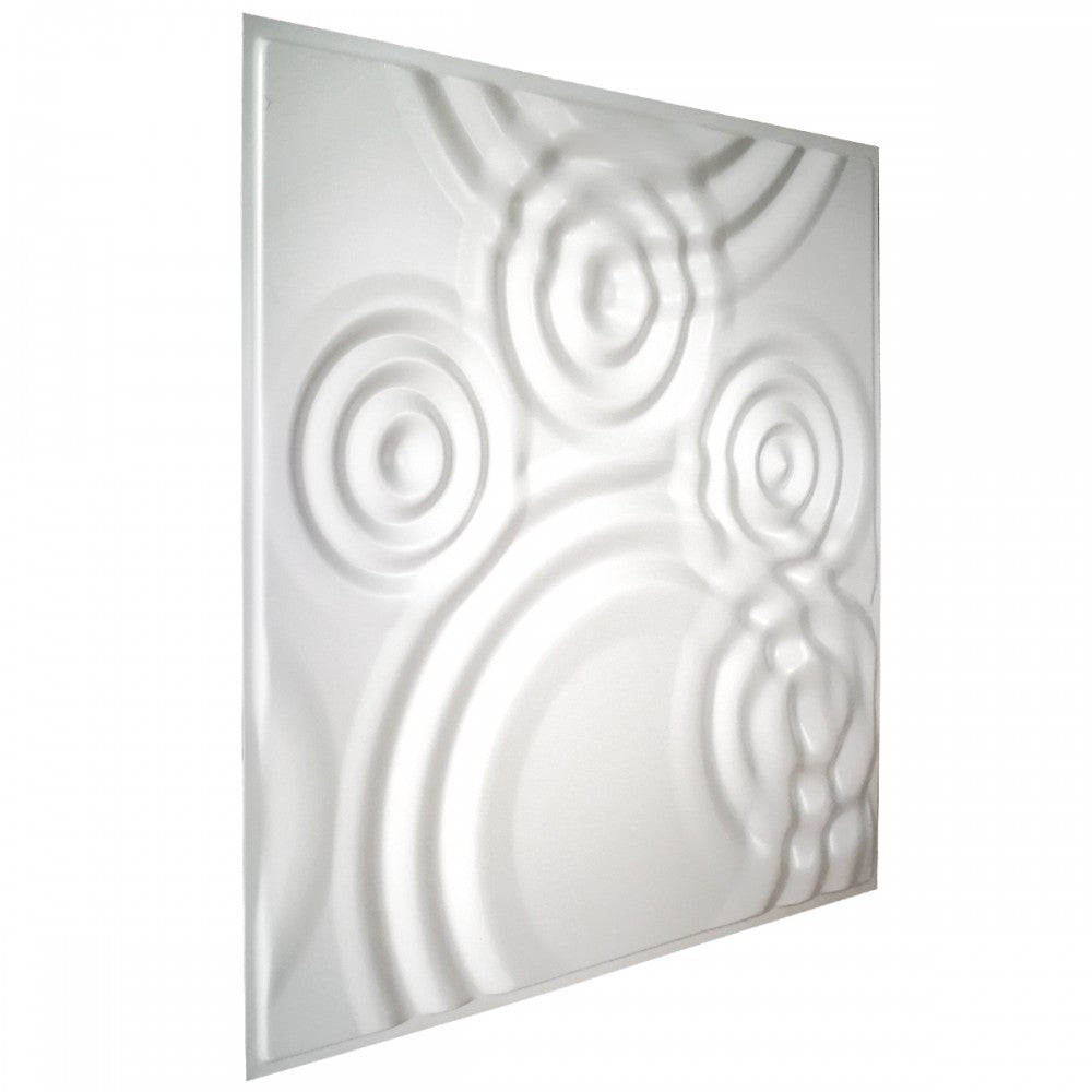 RAIN DROPS - Pannello per parete in PVC a rilievo 3D - 59,5cmX59,5cm - PlastiWood