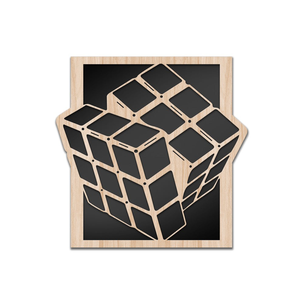 RUBIK - Quadro arredo LASERCUT composito Legno e PVC - PlastiWood (14557483)