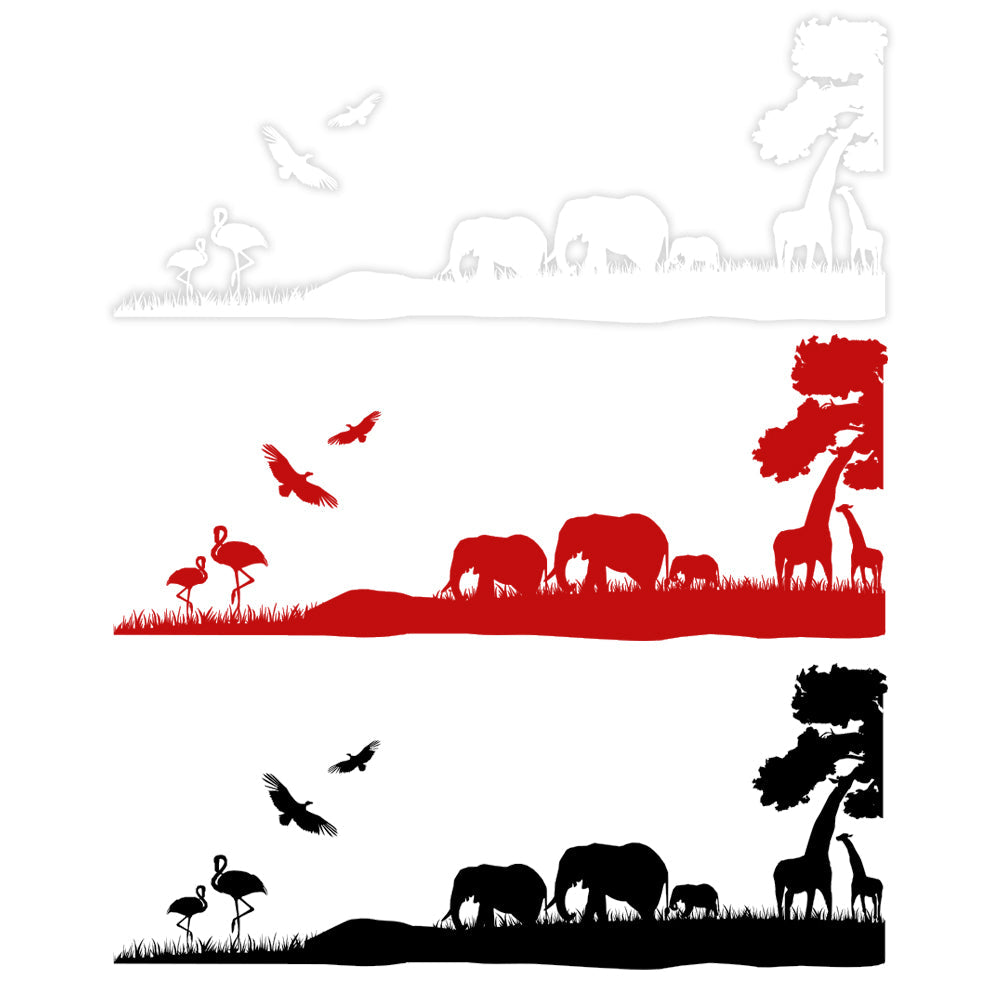 SAFARI - Adesivo murale wall sticker in vinile 55X140 cm - PlastiWood (14557487)