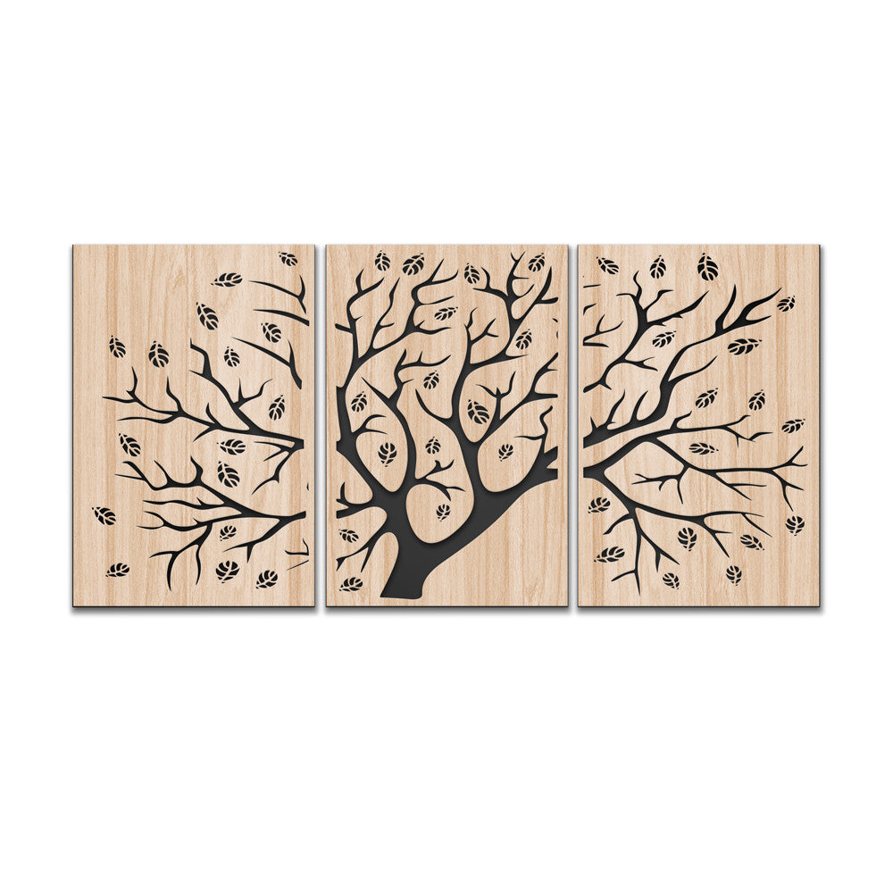 SFIORITURA 100x50 cm - Quadro arredo LASERCUT composito Legno e PVC - PlastiWood (14557614)