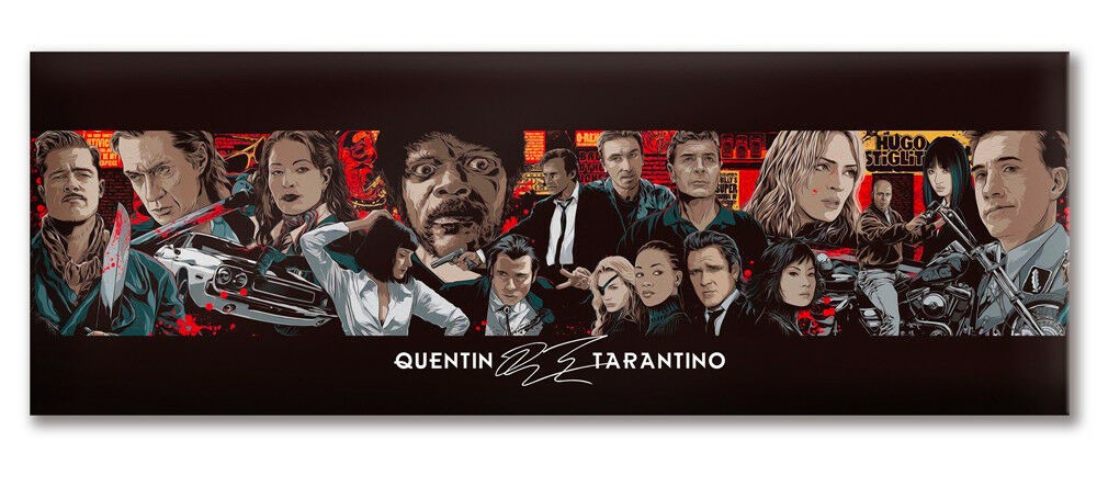 Stampa su Canvas montata su telaio in legno -soggetto Quentin Tarantino - PlastiWood (14557977)