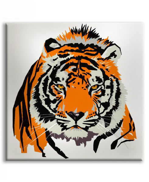Tigre - Stampa su tela Quadro Canvas su telaio in legno - PlastiWood (14558421)