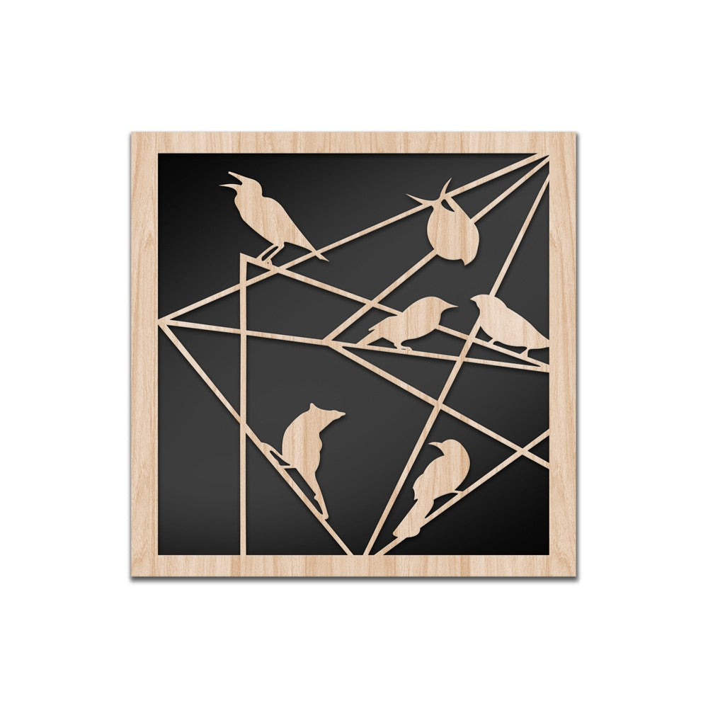 TRALICCI - Quadro arredo LASERCUT composito Legno e PVC - PlastiWood (14558470)