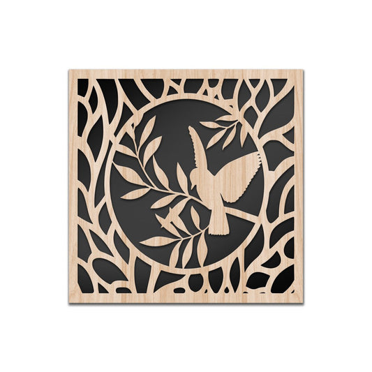 ULIVO - Quadro arredo LASERCUT composito Legno e PVC - PlastiWood (14558612)