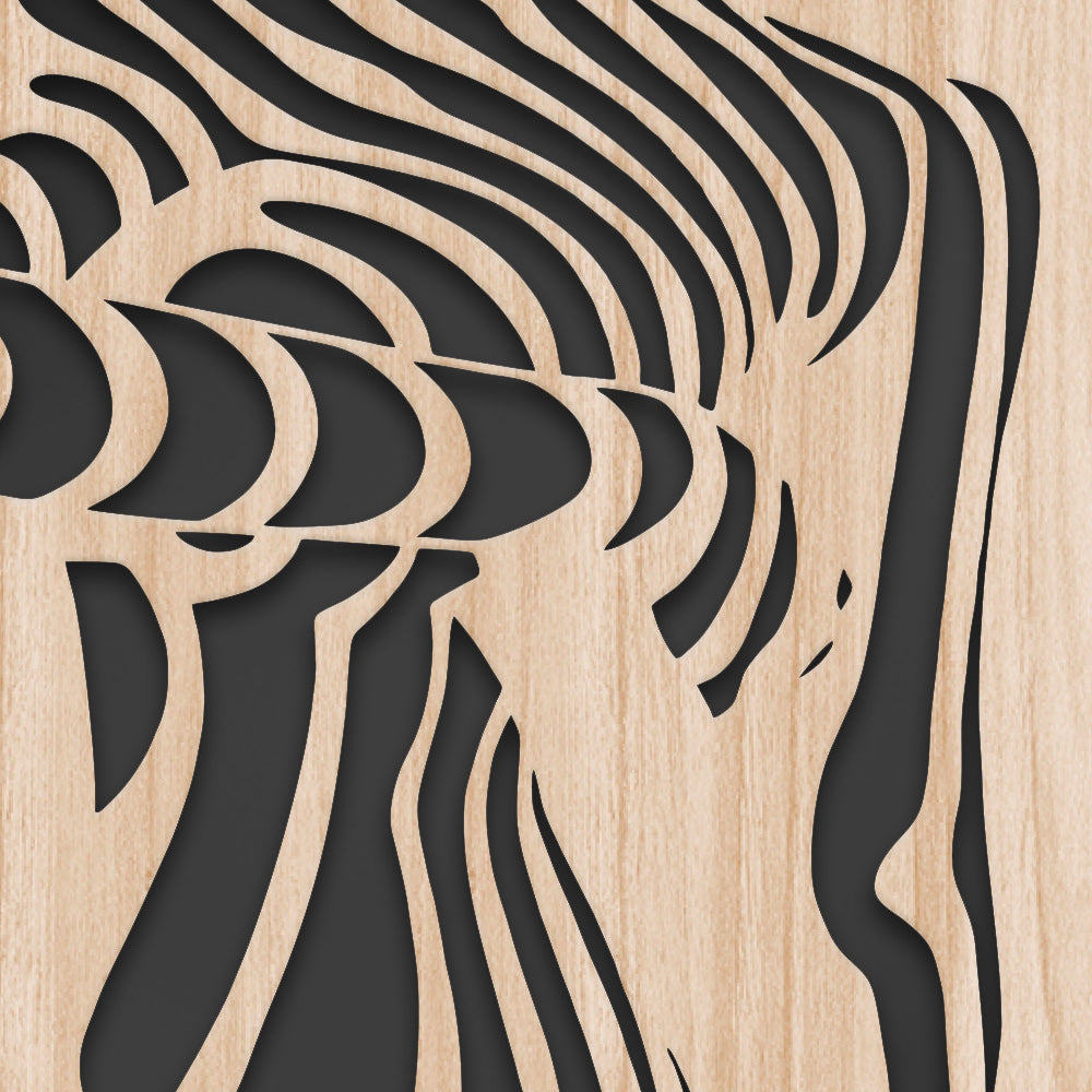 WOMAN NUDE- Quadro arredo LASERCUT composito Legno e PVC - PlastiWood (14558892)