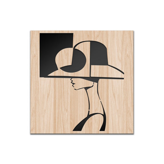 WOMAN STYLE - Quadro arredo LASERCUT composito Legno e PVC - PlastiWood (14558900)