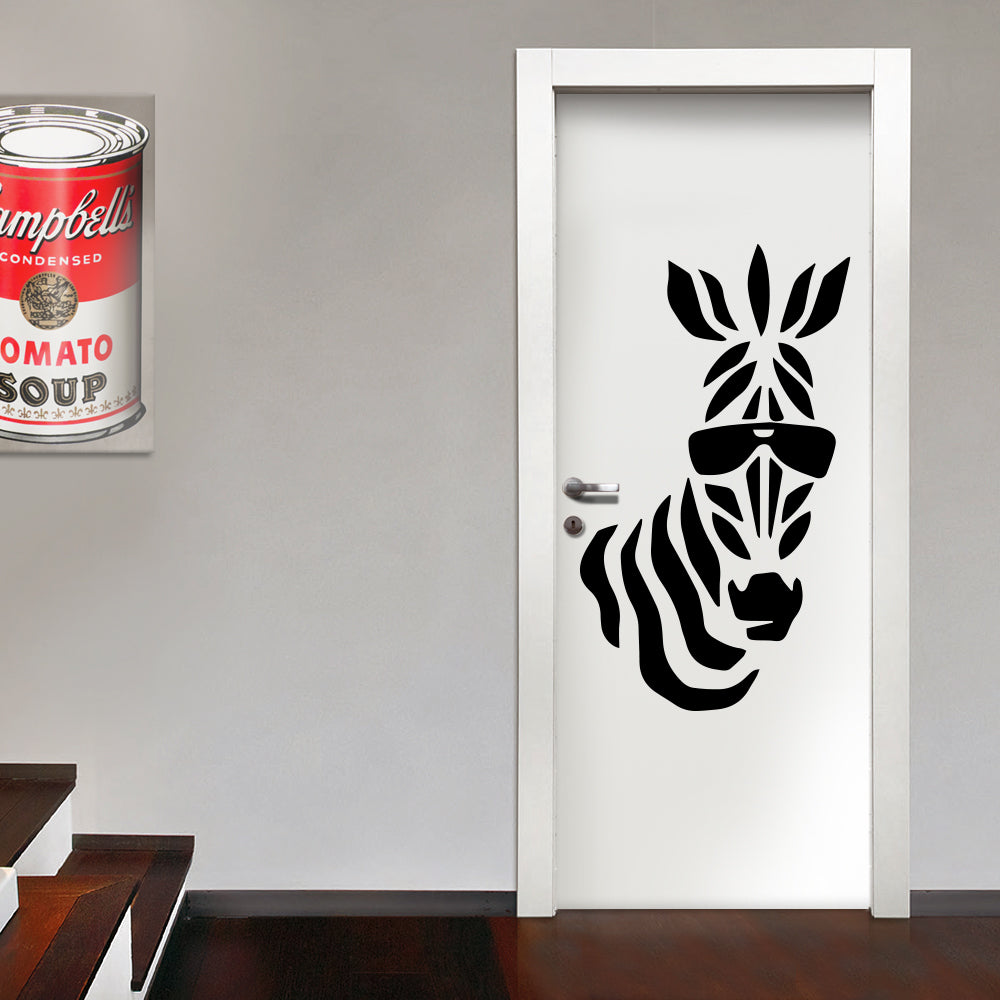 ZEBRA - Adesivo murale wall sticker in vinile 55x95 cm - PlastiWood (14558982)