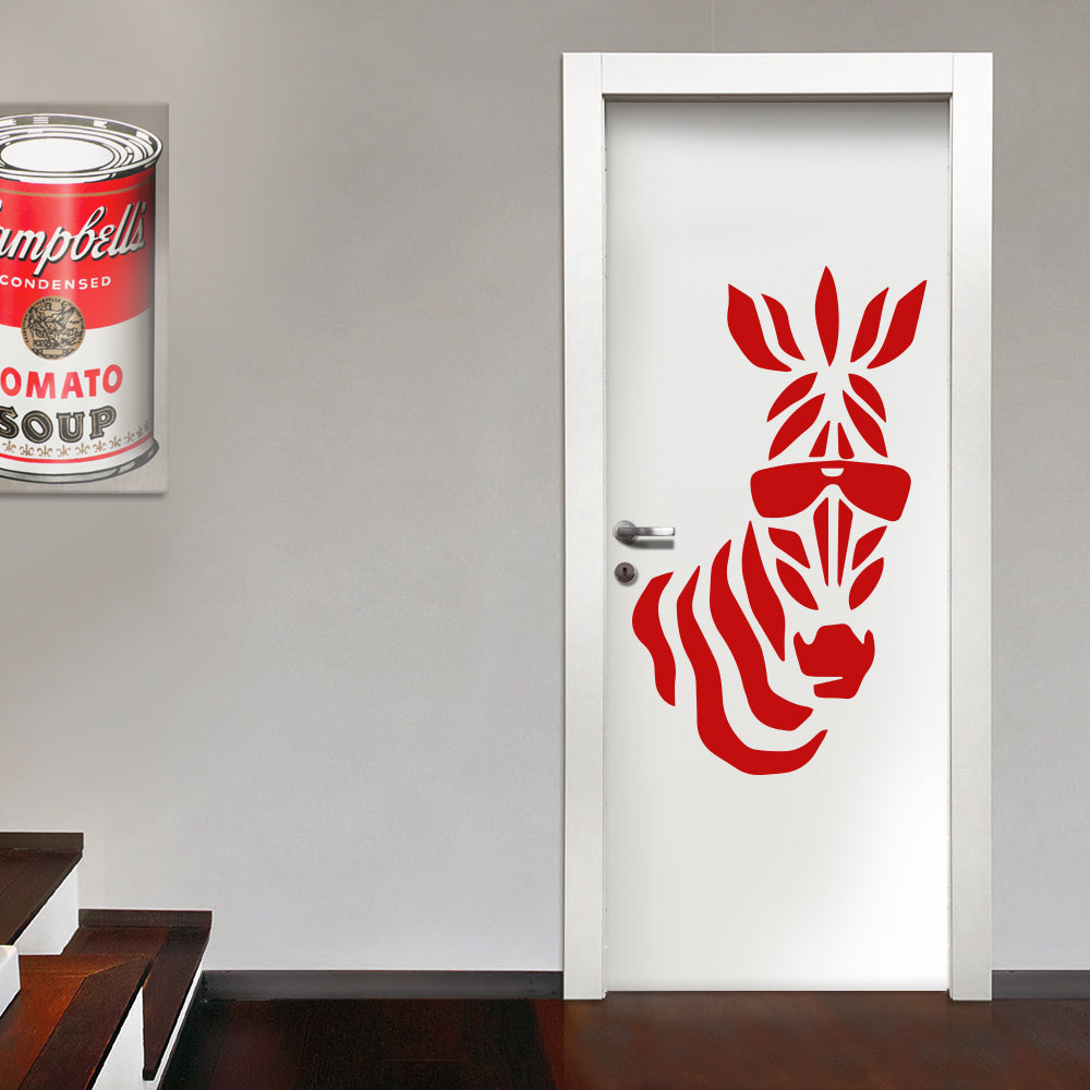 ZEBRA - Adesivo murale wall sticker in vinile 55x95 cm - PlastiWood (14558983)