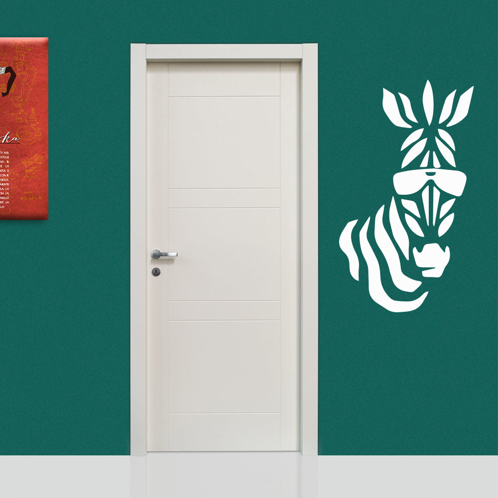 ZEBRA - Adesivo murale wall sticker in vinile 55x95 cm - PlastiWood (14558984)